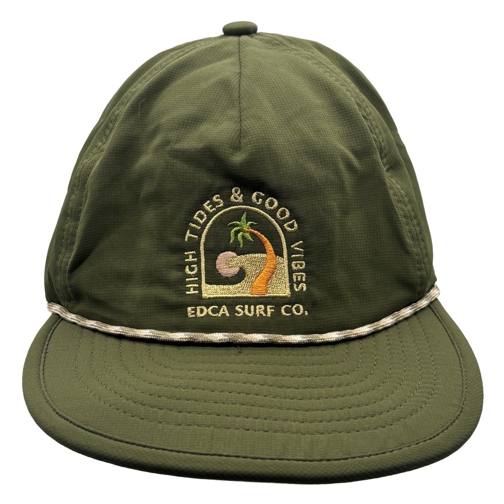 Everyday California EDCA Surf Co High Tides & Good Vibes Rope Hat Green SnapBack